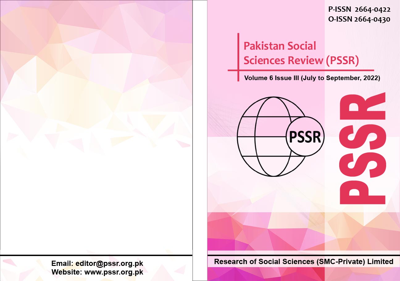 PSSR-Volume-6-issue-III-(July-to-September-2022)