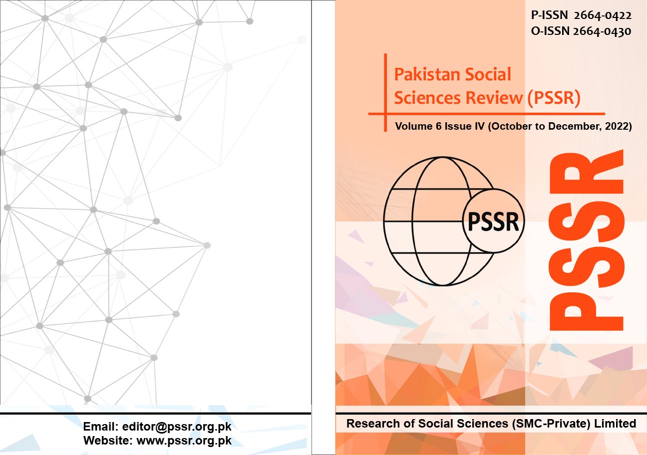 PSSR-Volume-6-issue-IV-(October-to-December-2022)